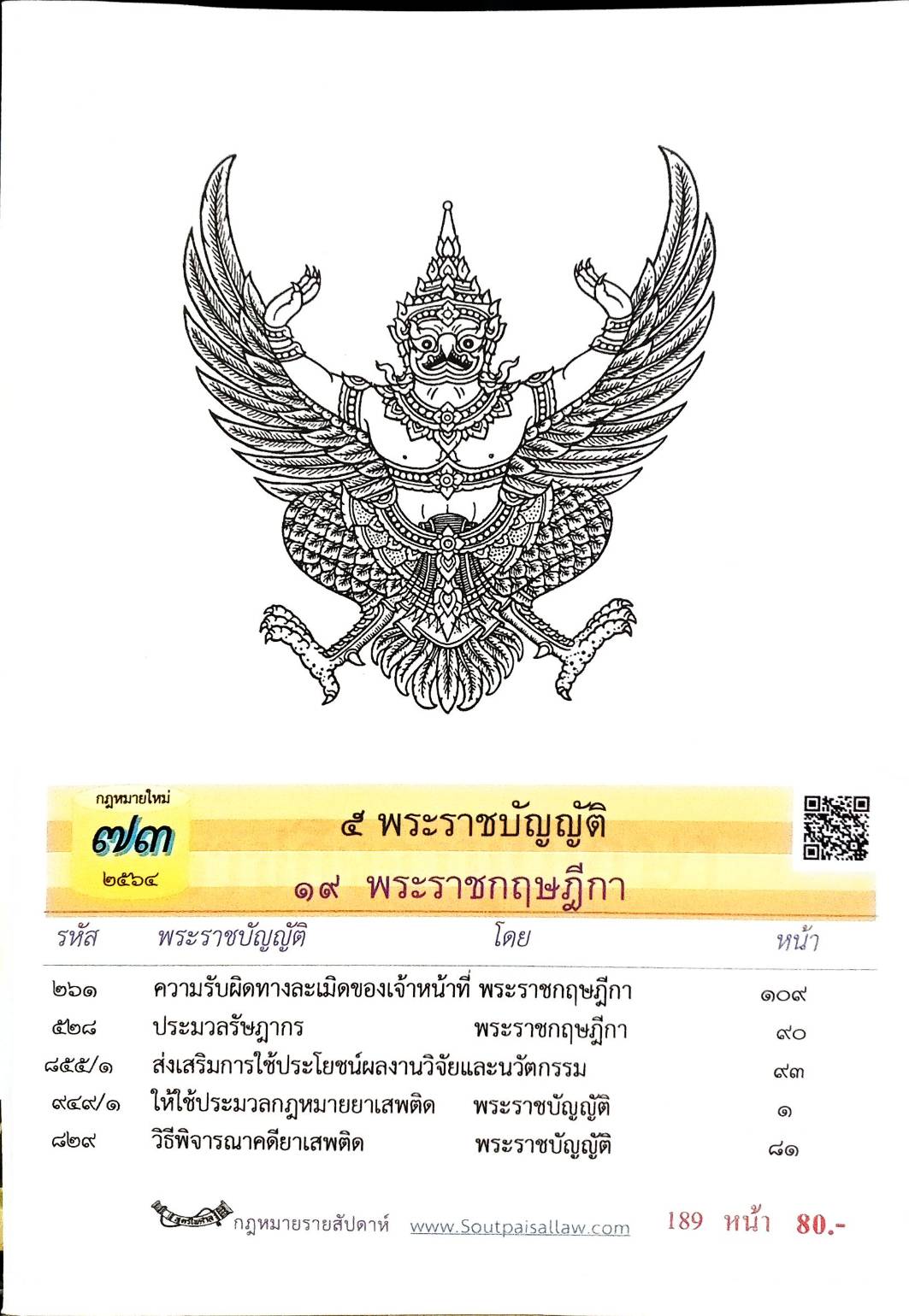 กฎหมายใหม่ปี 2564 ตอนที่ 73 5 พระราชบัญญัติ 19 พระราชกฤษฎีกา