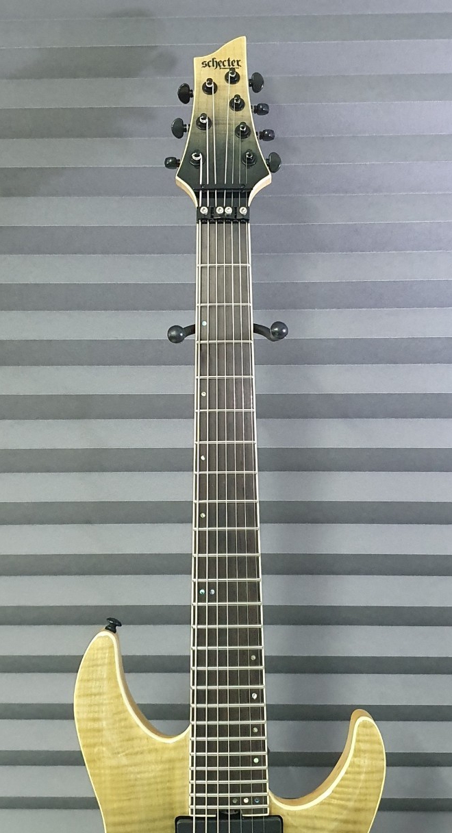 Schecter Guitar Research C-7 FR SLS Elite 7-String Electric Guitar Black Fade Burst