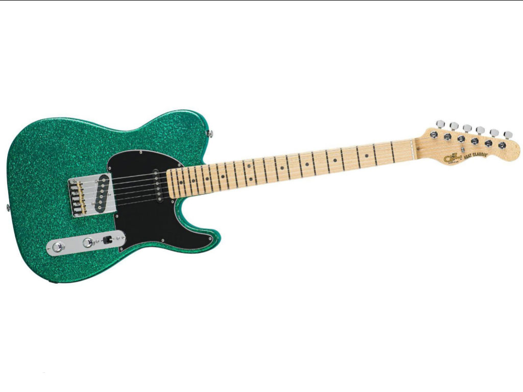 G&L ASAT Classic Electric Guitar Green Metal Flake