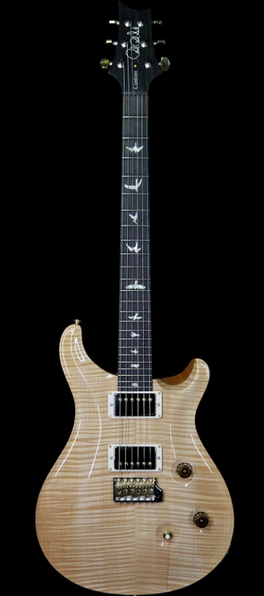 PRS WOOD LIBRARY FLAME 10 TOP CUSTOM 24 KORINA NECK EBONY FINGERBOARD NATURAL