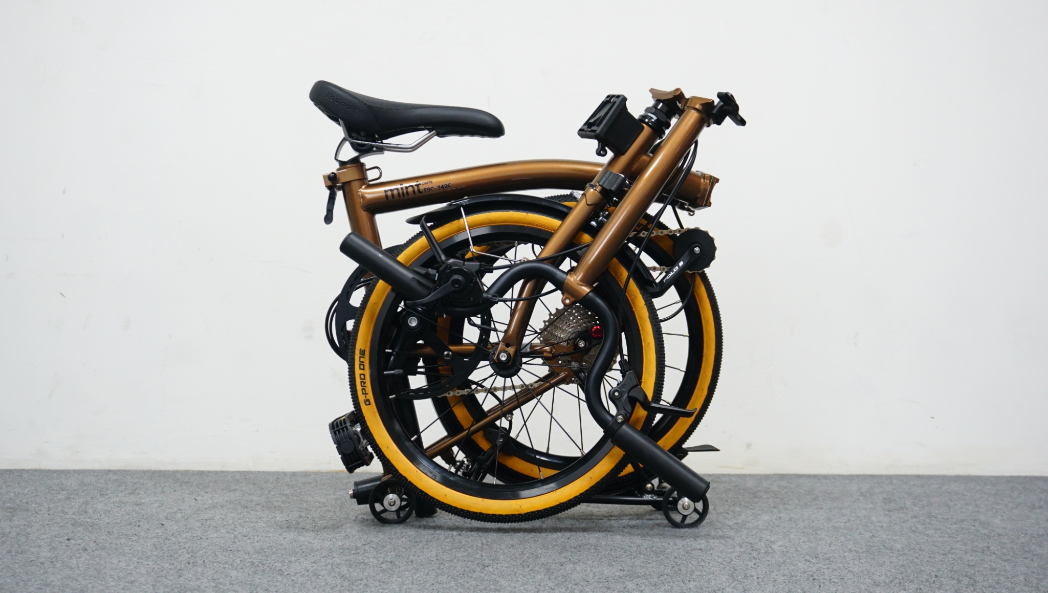 รถพับแบบบรอมตั๊น Mint T9C 349C 9SP มีให้เลือก 7 สี (สีอัพเดทตามภาพ 10/25)