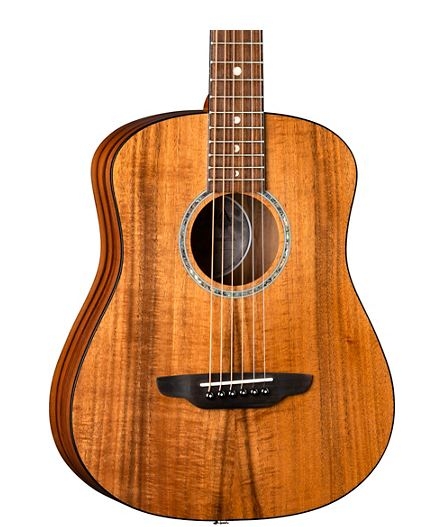 Luna Guitars Safari Solid Koa Top 3/4 Size Acoustic/Electric Guitar Satin Natural