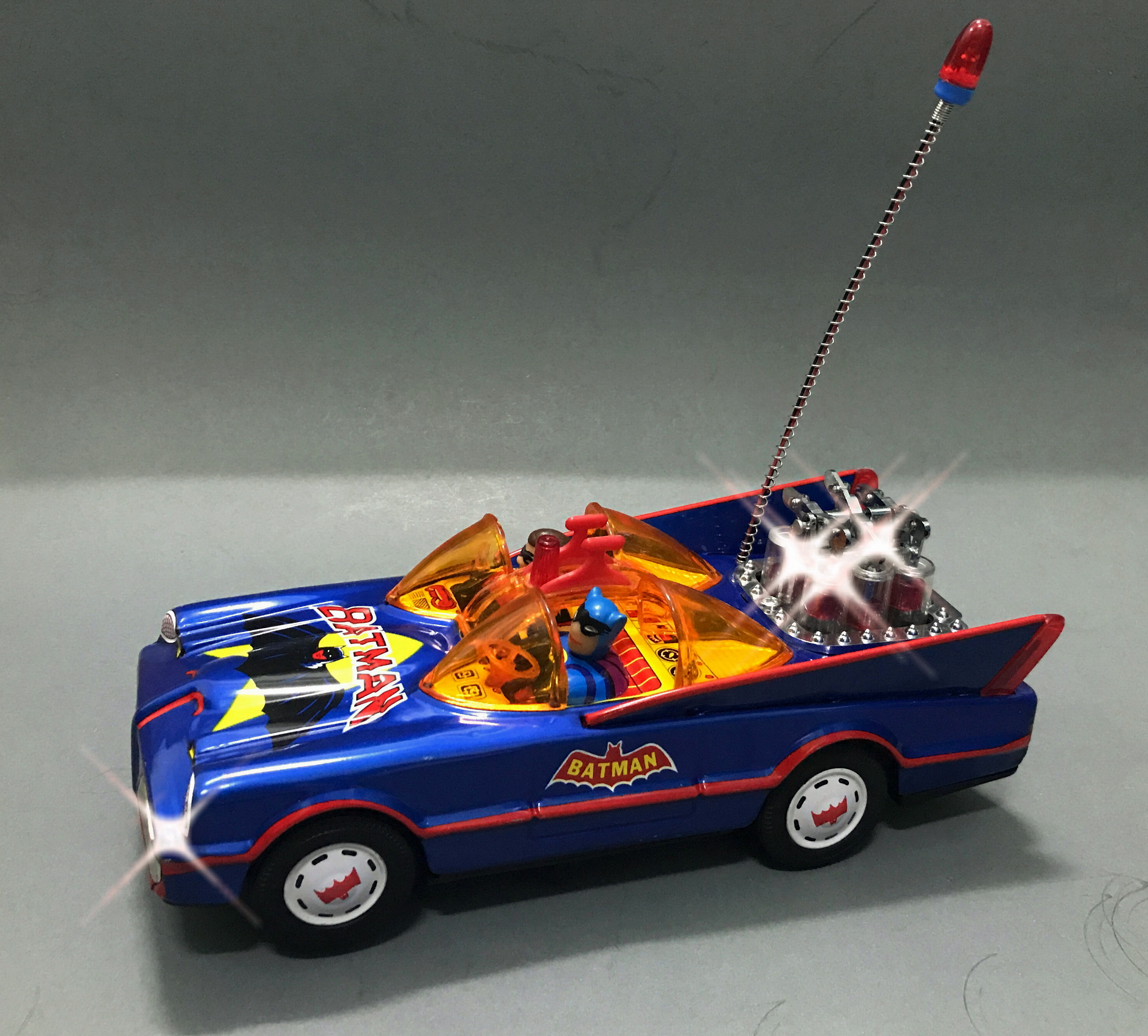 70s Batman Batmobile Vintage Battery Tin Toy