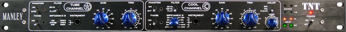Manley MTNT TNT 2-Channel Mic Pre 1 Tube 1 Solid State Vari Impedance and Color Switch