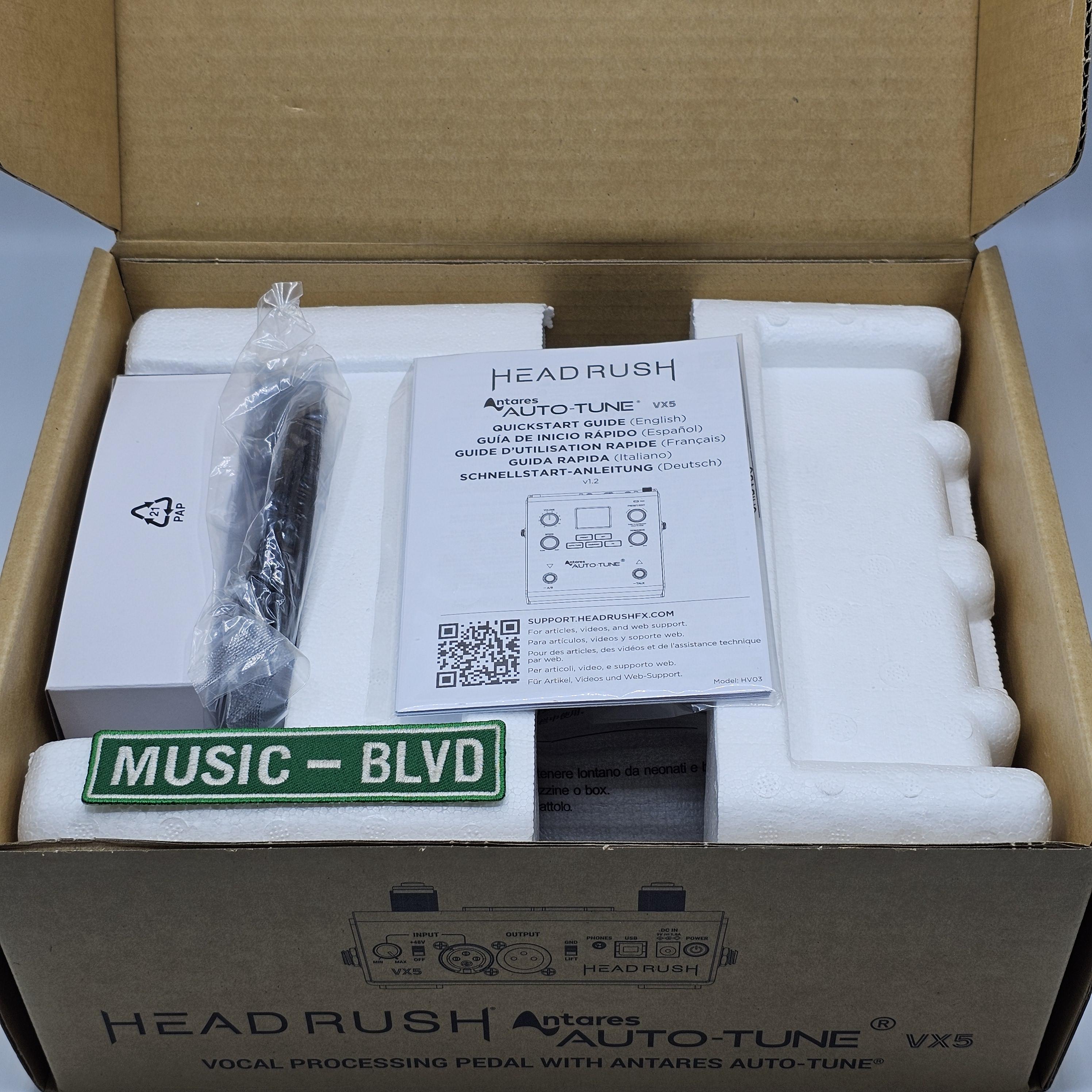 HeadRush VX5 AUTOTUNE Vocal Effects Pedal for Singers with Antares AutoTune