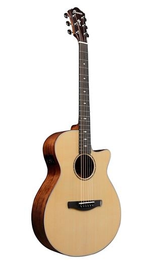 Ibanez AEG200 Solid Top Grand Concert Acoustic-Electric Guitar Low Gloss Satin
