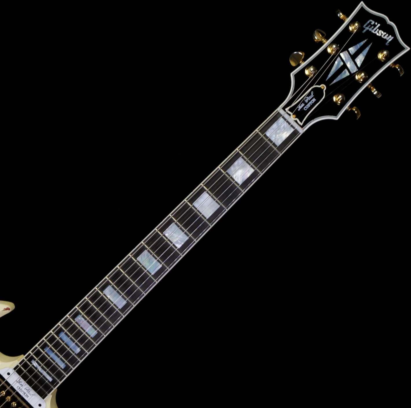 GIBSON CUSTOM SHOP M2M 1963 LES PAUL SG CUSTOM WITH STOPBAR MURPHY LAB LIGHT AGED CLASSIC WHITE