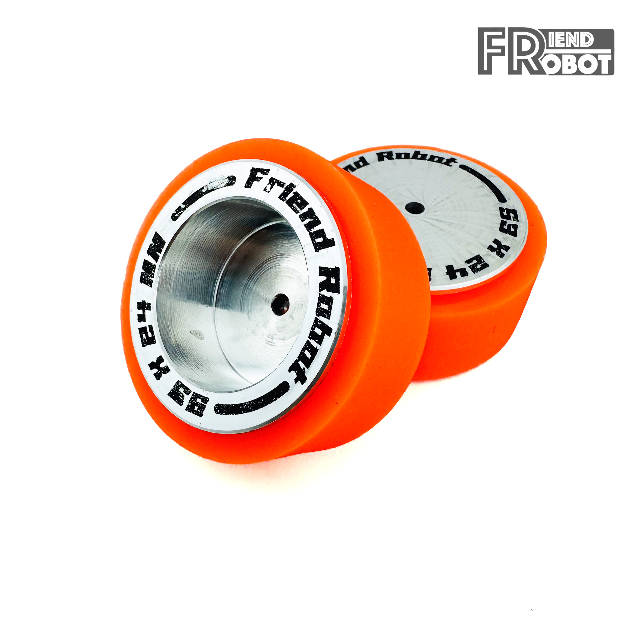 ล้อยางอะลูมิเนียม Friend Robot ขนาด 53 x 24mm