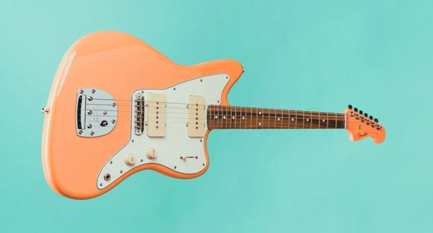 Fender Player Jazzmaster Pacific Peach w/Matching Headcap, Pure Vintage '65 Pickups, & Series/Parallel 4-Way