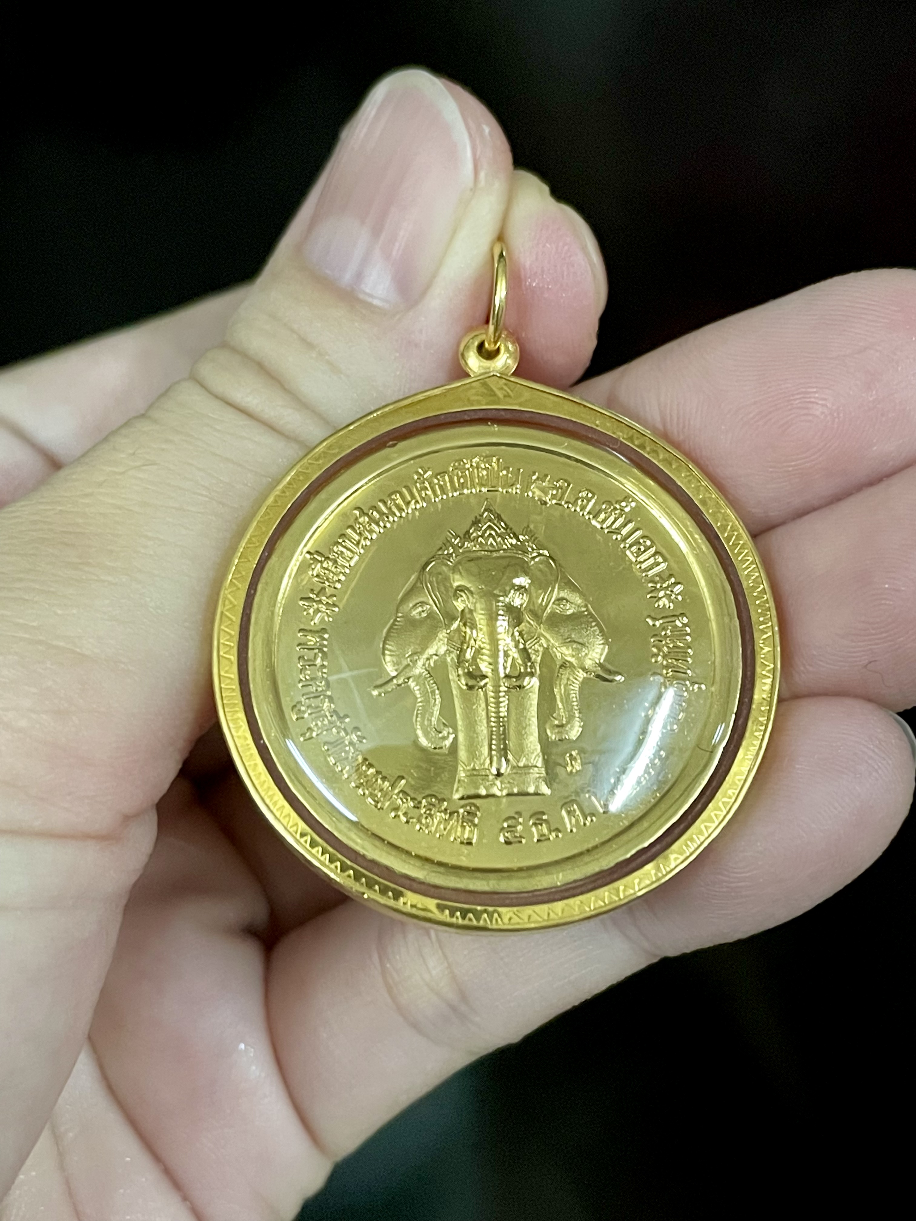 จี้ร.5 กรอบทองแท้