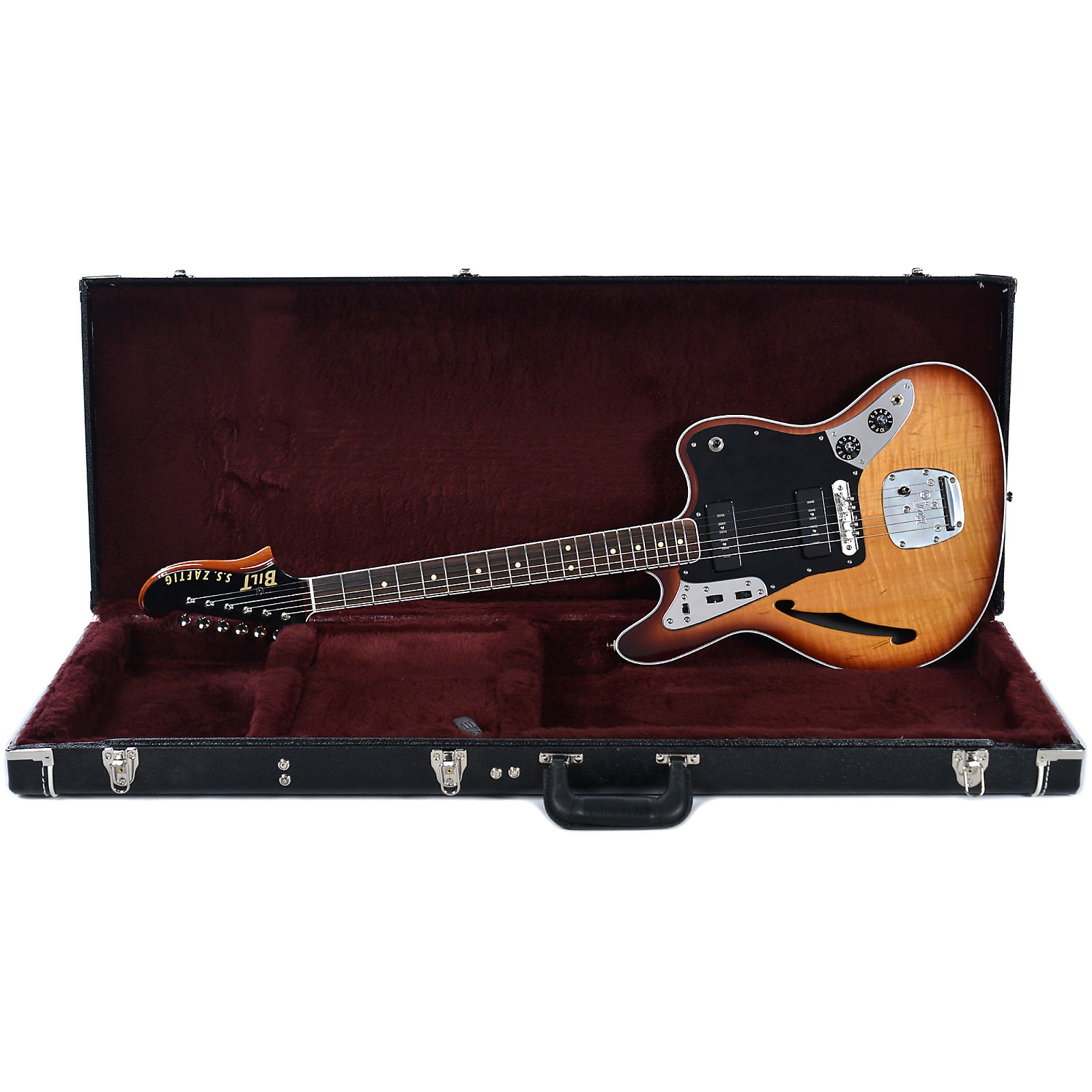 BilT Zaftig Bound Maple Top Ice Tea Burst w/Bakelite Pickguard