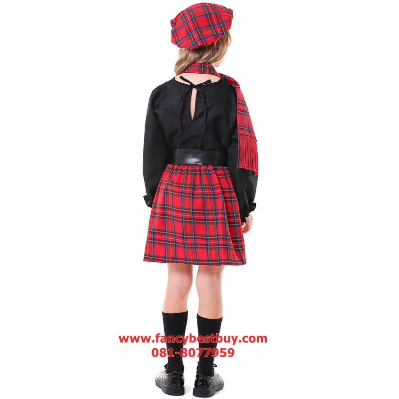 ชุดประจำชาติสกีอตแลนด์ Scotland Costume มีขนาด S 110-120, M 120-135, L 135-150