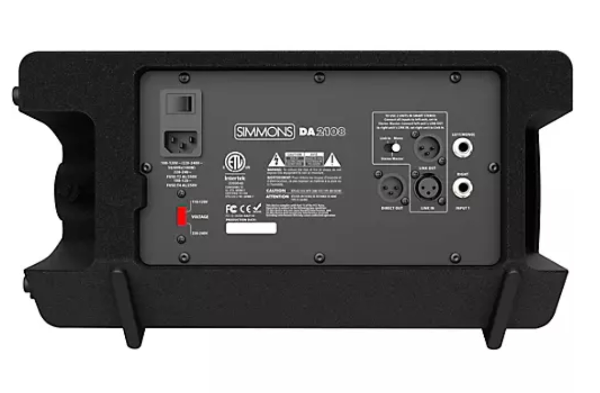 Simmons SD350 Electronic Drum Kit With Mesh Pads and DA2108 Drum Set Monitor