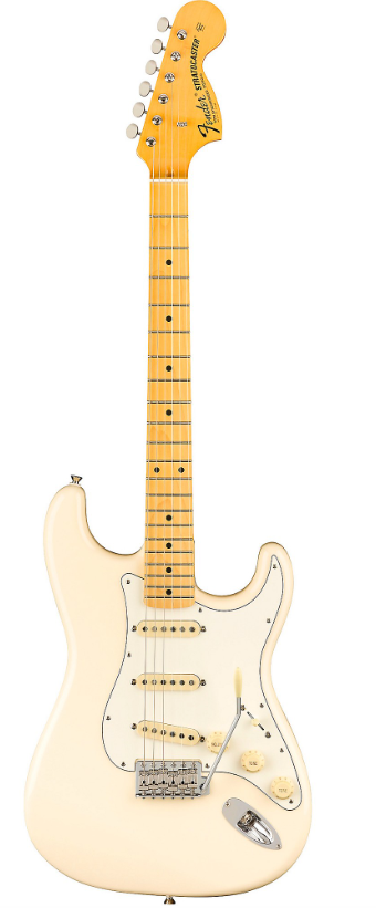 Fender JV Modified '60s Stratocaster Maple Fingerboard Electric Guitar Olympic White