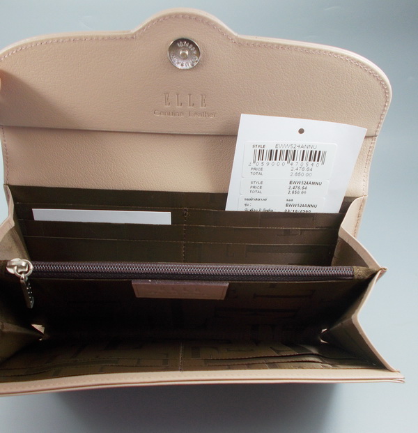 กระเป๋าสตางค์ ELLE เบจ ใหม่ แท้