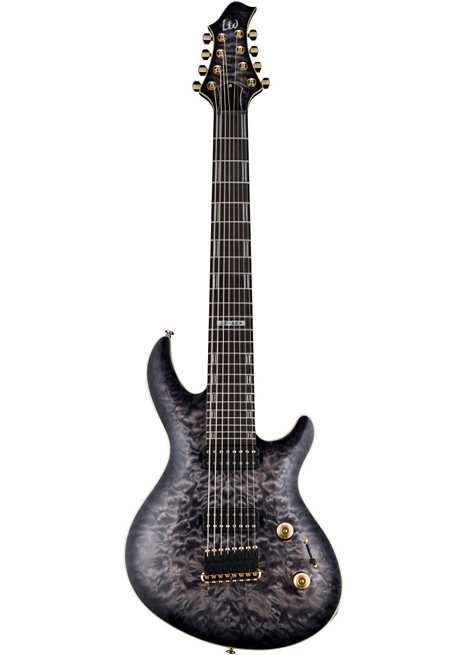 ESP LTD Javier Reyes JR-608 8-String Electric Guitar - Faded Blue Sunburst