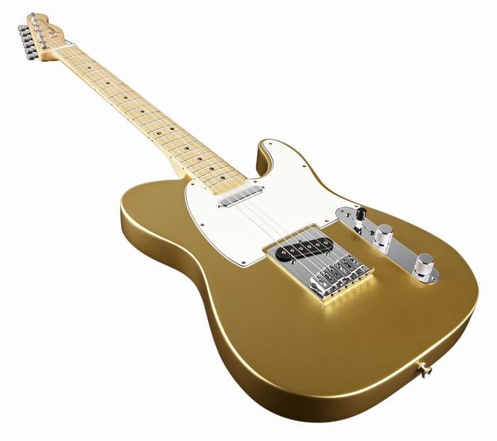 Fender FSR Standard Telecaster Electric Guitar with Maple Fingerboard Aztec Gold
