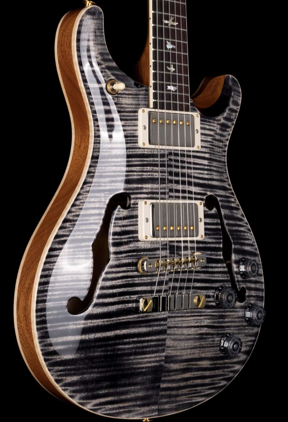 PRS McCarty 594 Hollowbody II Flame Maple 10 Top Rosewood Board Charcoal