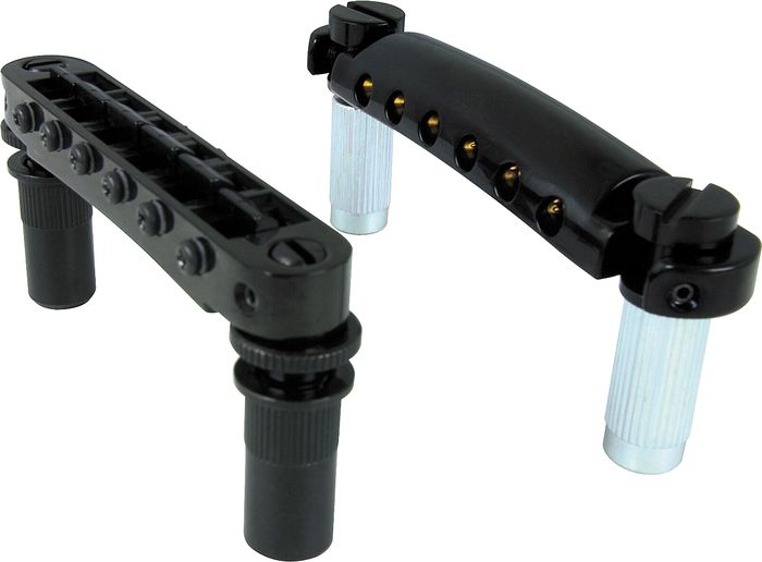 TonePros Metric Locking Tune-o-matic/Tailpiece Set (large posts)