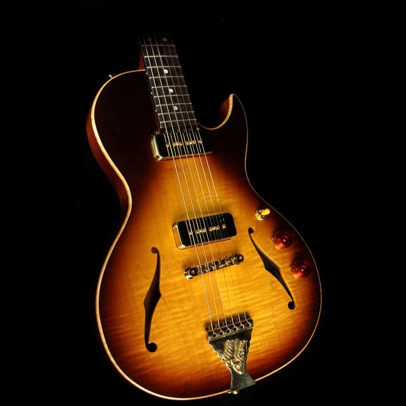 B&G Guitars Little Sister Crossroads Cutaway Electric Guitar - Tobacco Burst