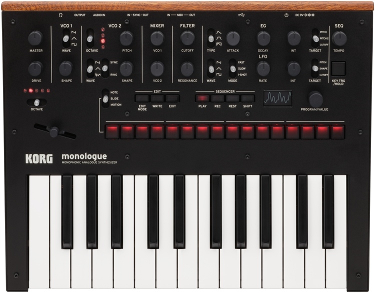 Korg Monologue Monophonic Analog Synthesizer with Presets