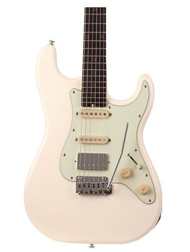 Schecter Guitar Research Nick Johnston Traditional HSS Electric Guitar Atomic Frost Mint Green Pickguard