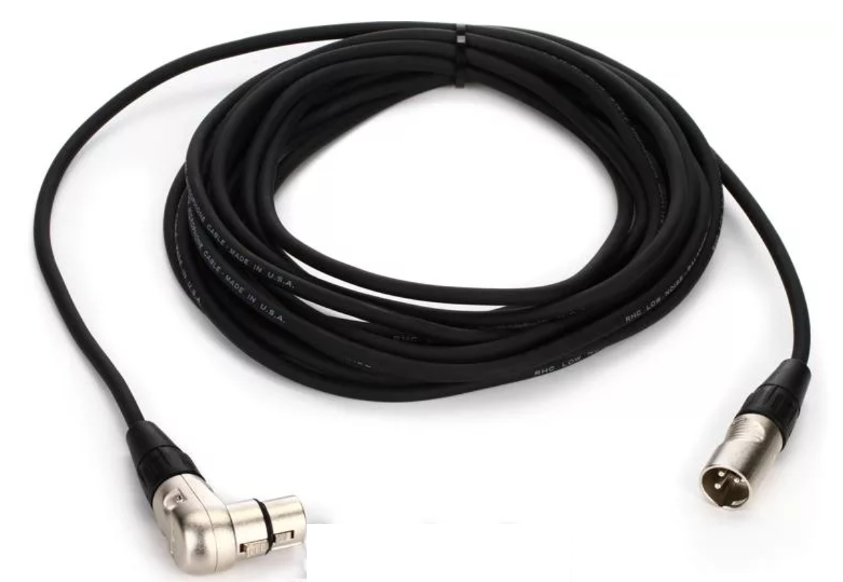 RapcoHorizon CRM1-25AM XLRM-XLRF Angled Mic Cable - 25-feet