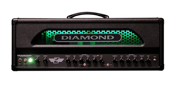 Diamond Amplification F4 Vanguard Series 100W Tube Guitar Amp Head Black