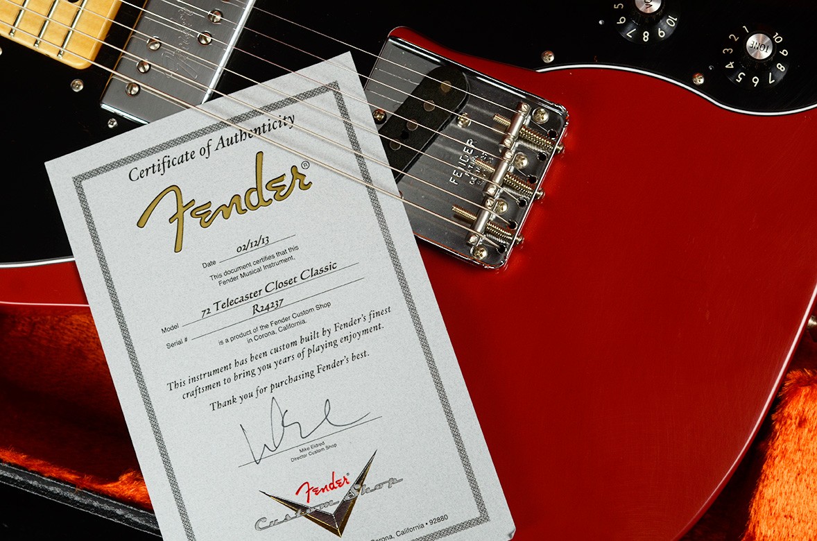 Fender Custom Shop '72 Closet Classic Telecaster Custom - Dakota Red R24237