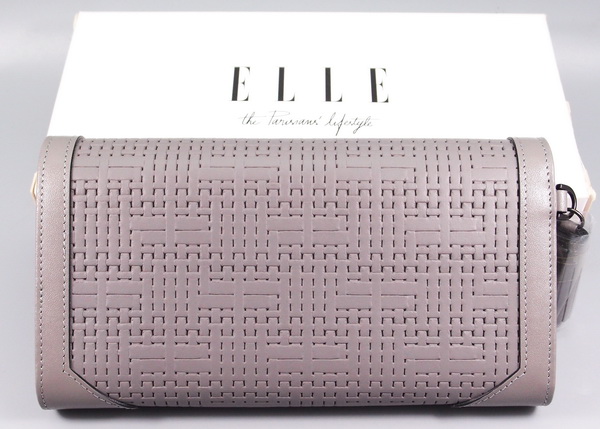 กระเป๋าสตางค์ ELLE เทา 3 พับ ใหม่ แท้