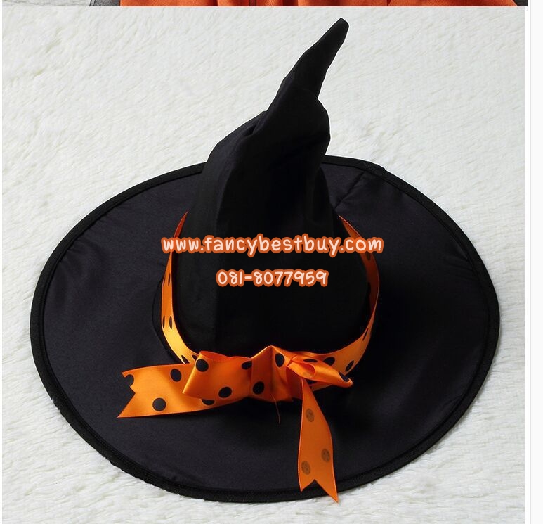 ชุดฮาโลวีน ชุดแม่มด สีส้ม สำหรับแฟนซีวันฮาโลวีน มี ขนาด 110, 120, 130, 140