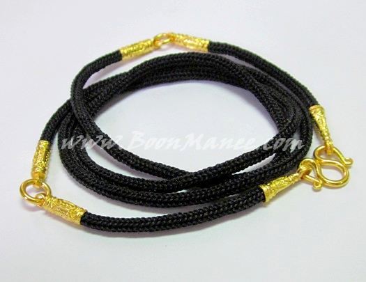 สร้อยเชือก ข้อ-ตะขอทองแท้ 96.5% (3 ห่วง)