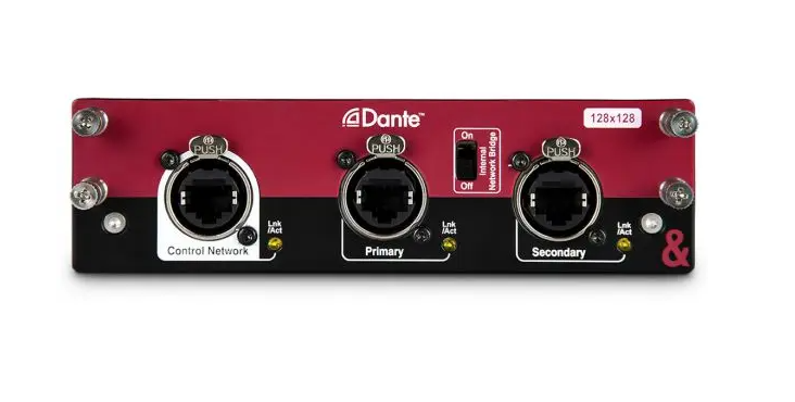 ALLEN & HEATH DANTE 128×128 128-CHANNEL DANTE OPTION CARD