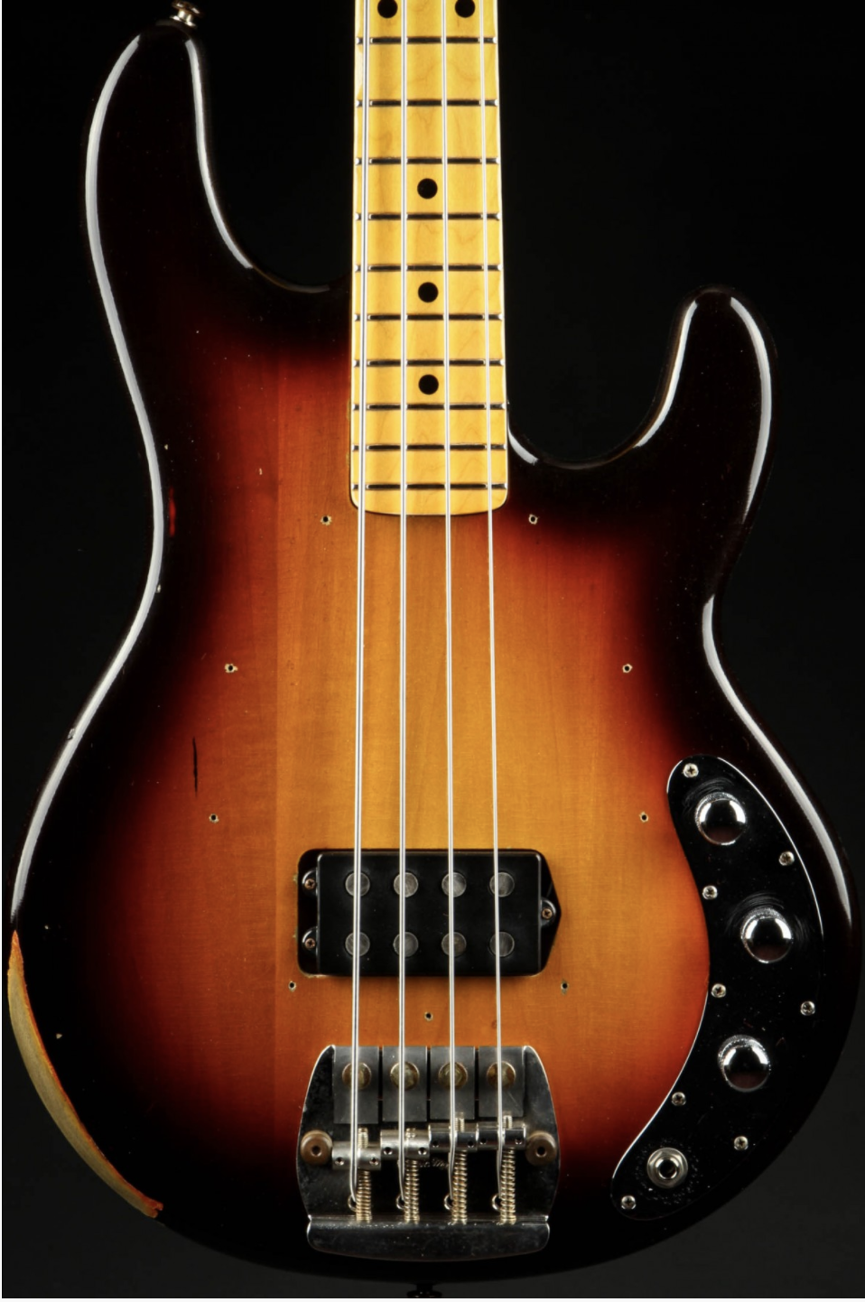 Ernie Ball Music Man Limited Edition Cliff Williams Stingray Bass - Vintage Relic Sunburst