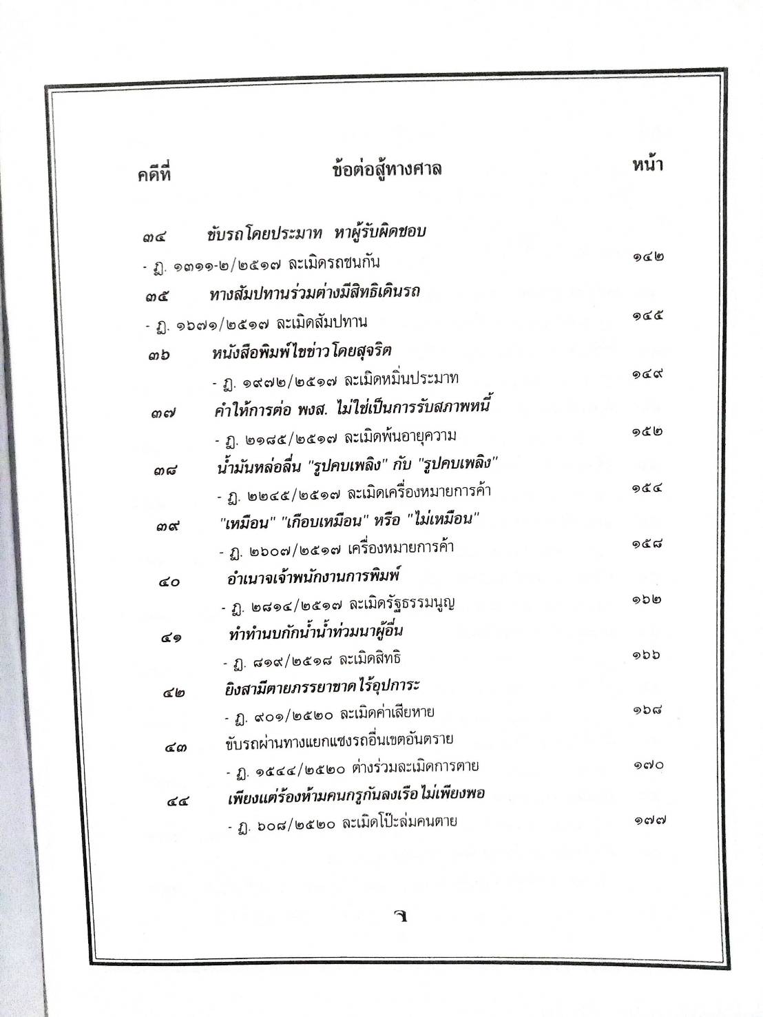 108 คดีละเมิด สิทธิบุคคล อาคาร บ้าน ฯลฯ (หนังสือเก่า มือ1)