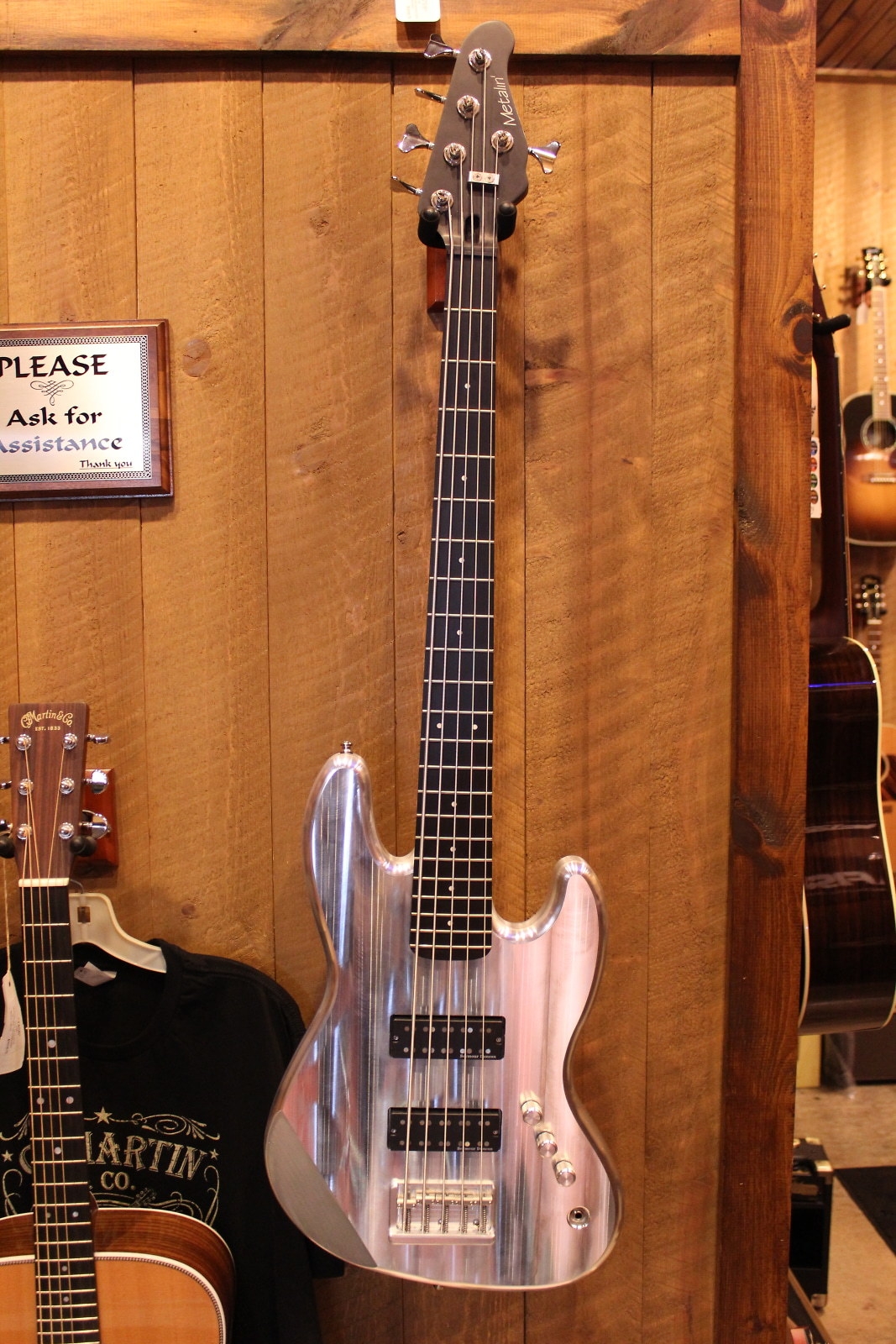 Metalin BOC 5 Aluminum 5 String Jazz bass w/case