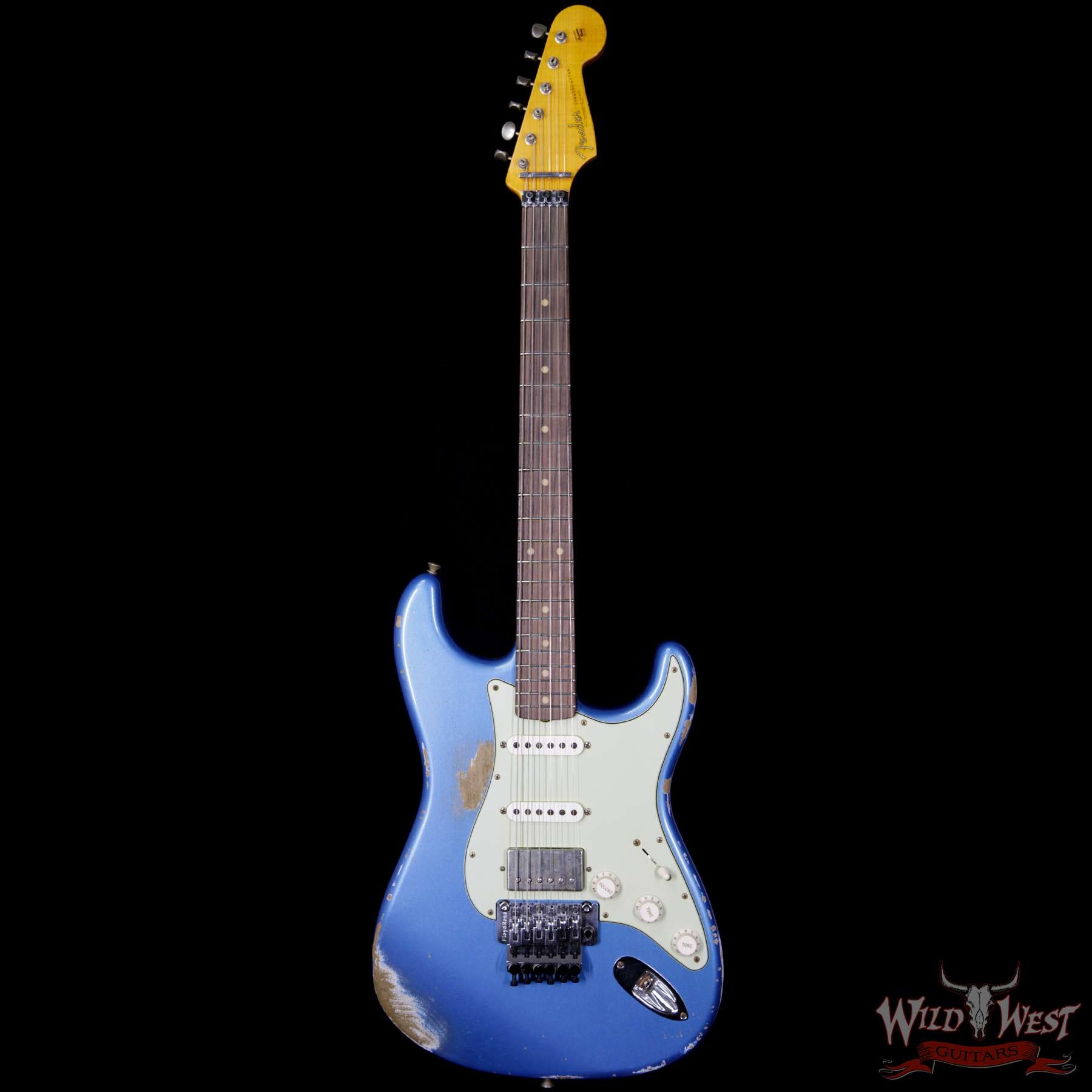 Fender Custom Shop 1962 Stratocaster HSS Floyd Rose Heavy Relic - Lake Placid Blue