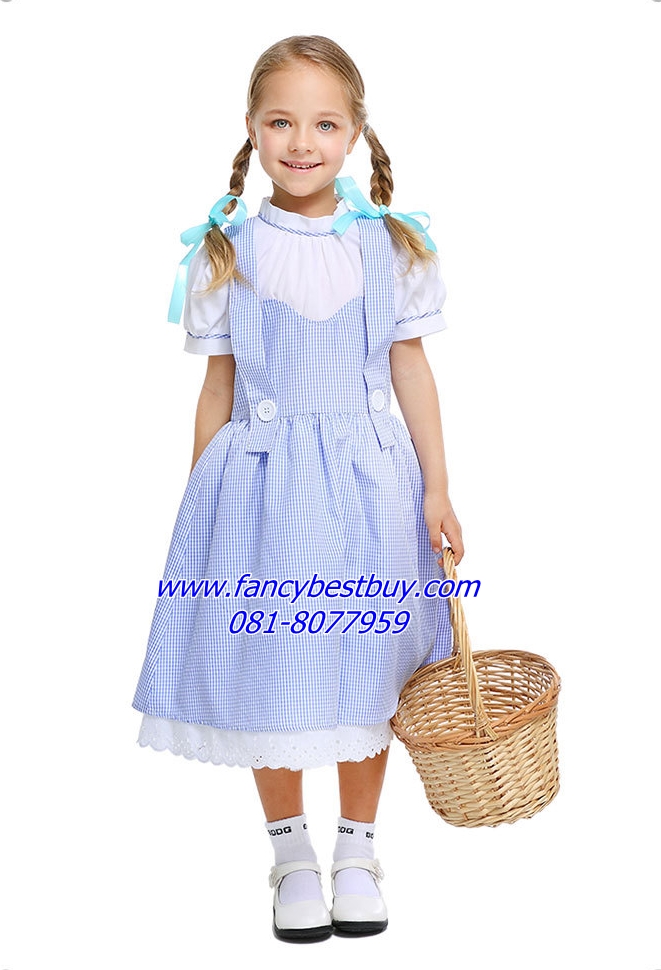 ชุดแฟนซี ชุดหนูน้อยโดโรธี Dorothy Wizard of OZ ขนาด S110-120, M 120-130, L130-140, XL 140-150