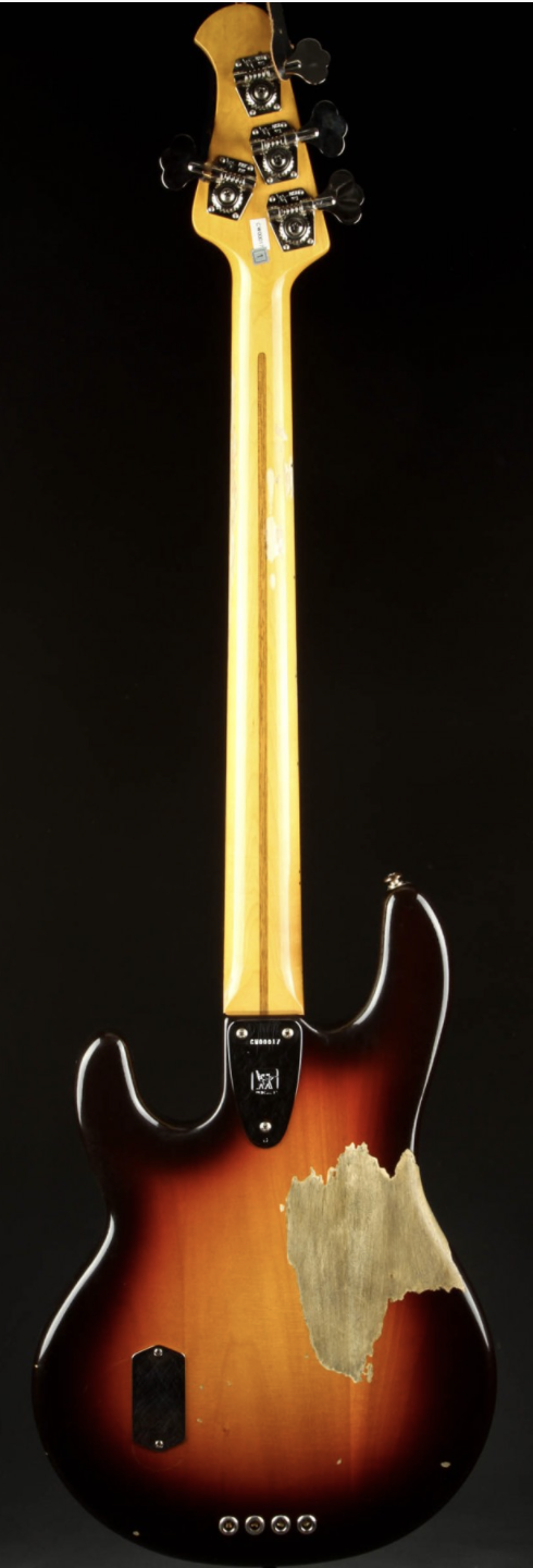 Ernie Ball Music Man Limited Edition Cliff Williams Stingray Bass - Vintage Relic Sunburst
