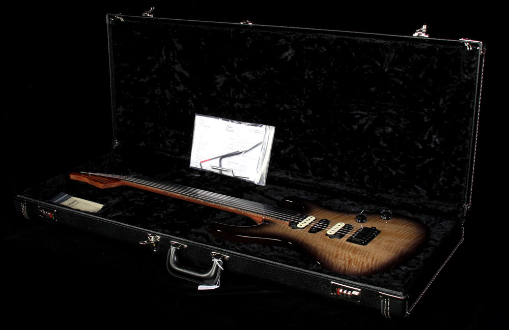 Suhr Modern Curly Mango Electric Guitar Black Burst