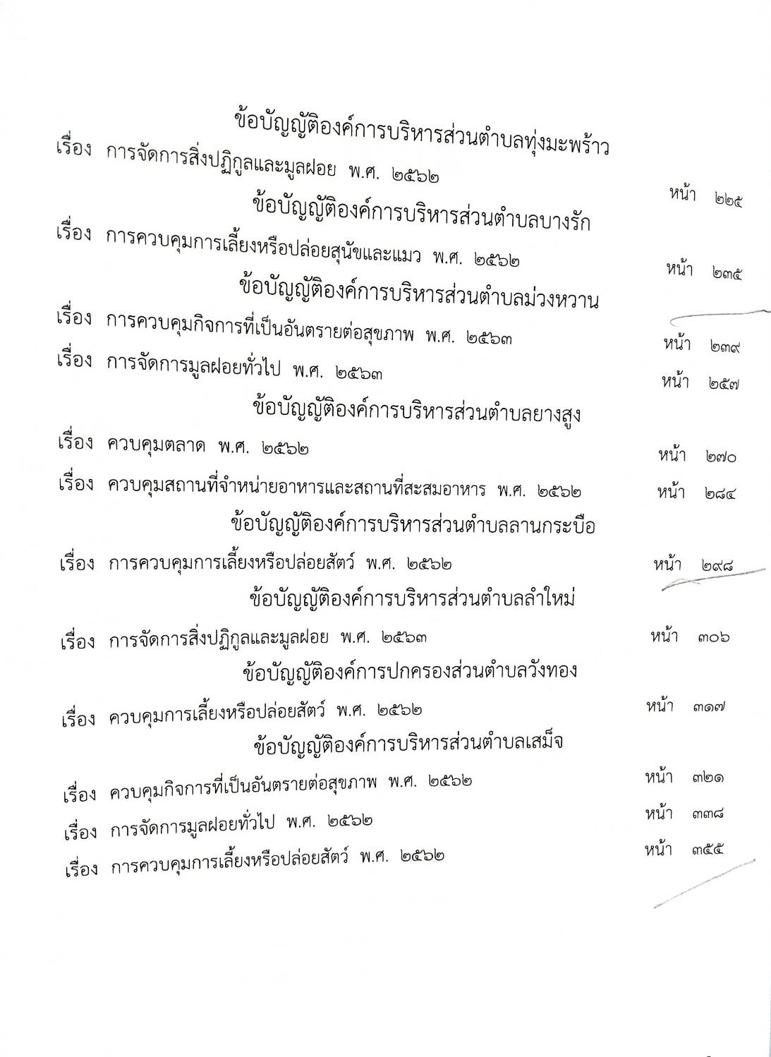 ข้อบัญญัติองค์การบริหารส่วนตำบล ( ตอนพิเศษ 170) พ.ศ. 2566