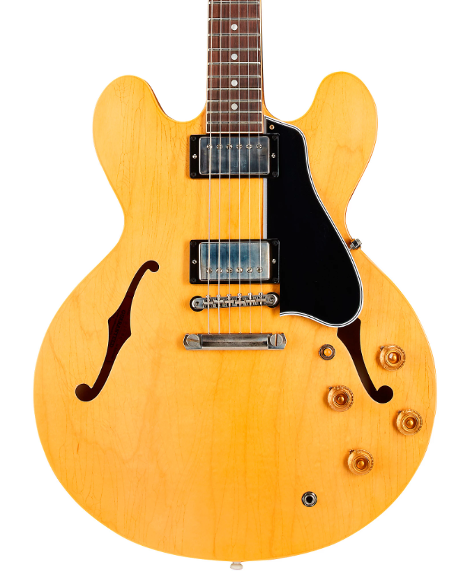 Gibson Custom Murphy Lab 1959 ES-335 Reissue Ultra Light Aged Semi-Hollow Electric Guitar Vintage Natural