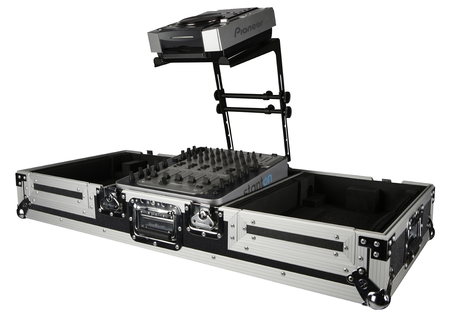 DR Pro DJ Laptop Stand and Shelf Bundle Black