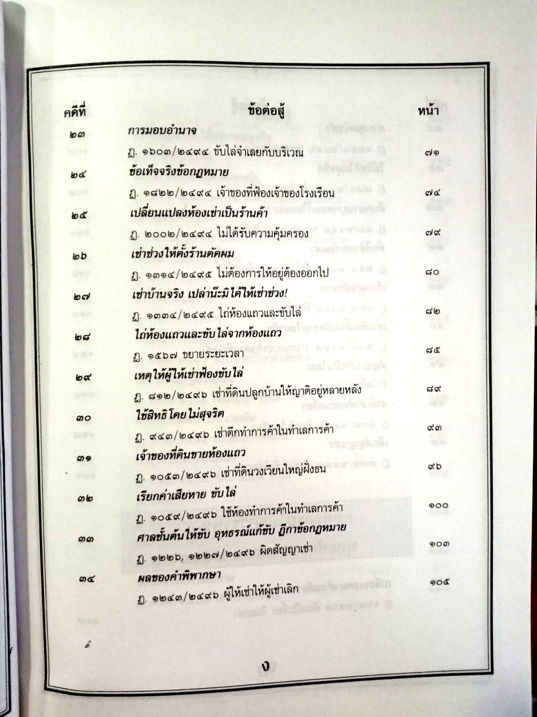 108 คดีฟ้องขับไล่: ไล่ที่ บุกรุก ลุกล้ำ ฯลฯ (หนังสือเก่า มือ1)