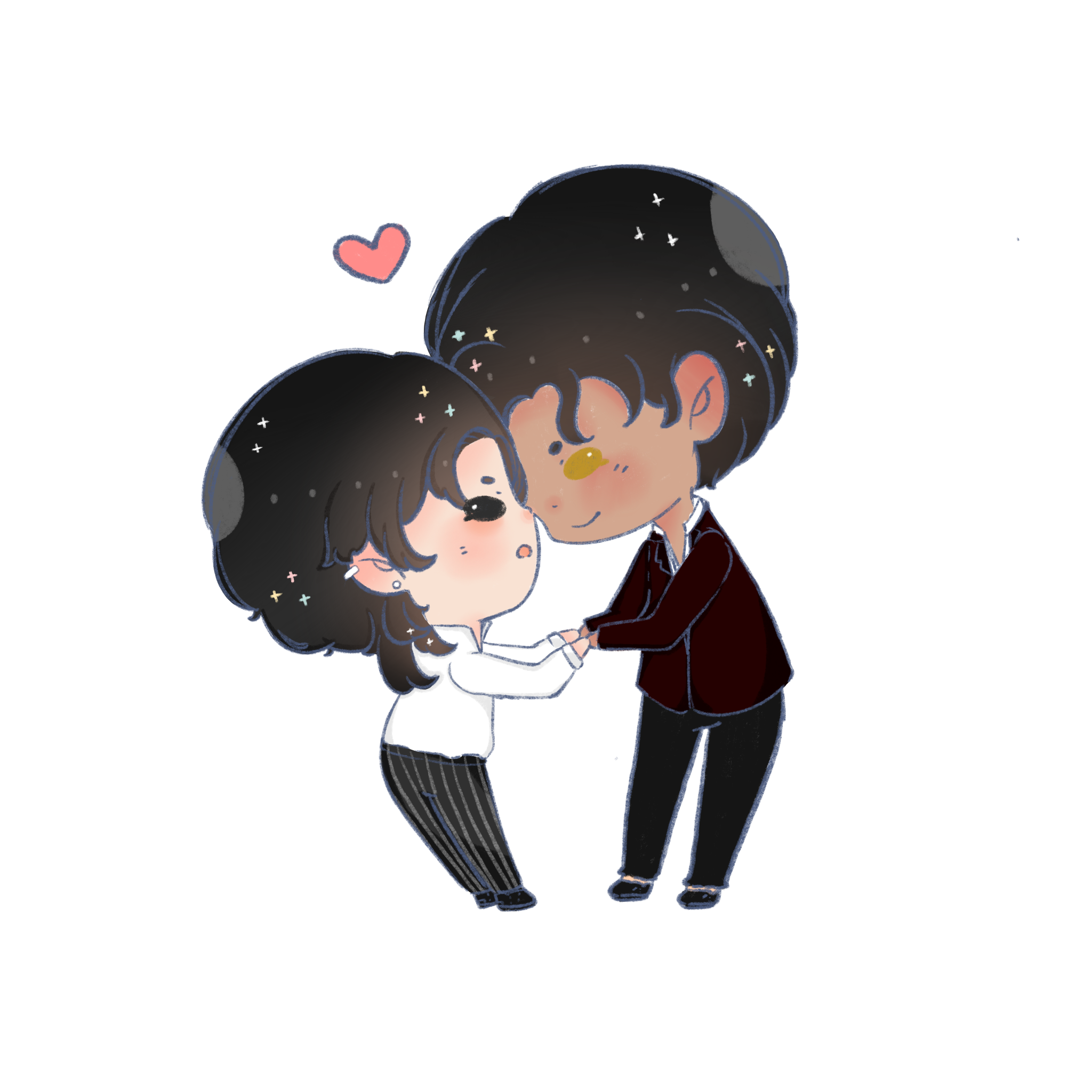 [พร้อมส่ง] ของสะสม การ์ดใสและสติกเกอร์ลายจิบิ จากเรื่อง เลิกดื้อได้มั้ยเอ็ม