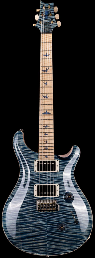 PRS Private Stock 9250 Custom 24 Flame Maple Neck Faded Whale Blue