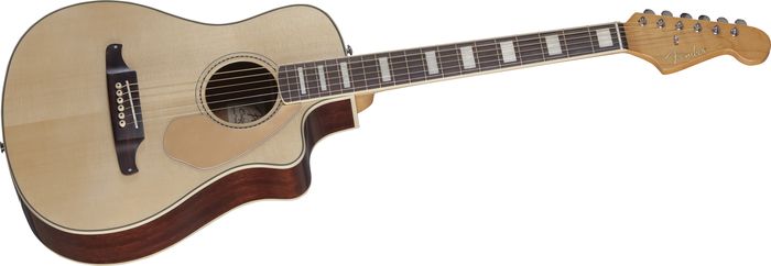 Fender Malibu SCE Solid Top Cutaway Acoustic-Electric Guitar