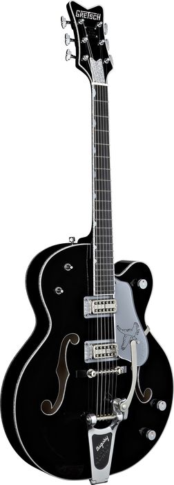Gretsch Guitars G6136TSL Silver Falcon Electric Guitar with Bigsby -- Black Finish