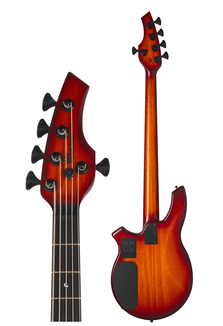 Ernie Ball Music Man Bongo 5 HH BFR Electric Bass Satin Honey Burst