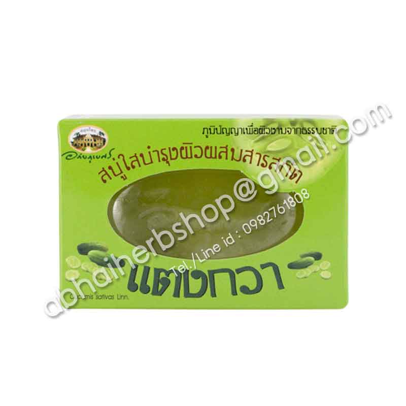 สบู่ใสบำรุงผิวผสมสารสกัดแตงกวา อภัยภูเบศร